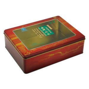 Stáin Bosca Candy Bainise Le Fuinneog Pvc