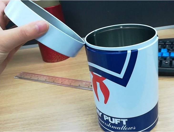 Cylinder Tin Can With Printing